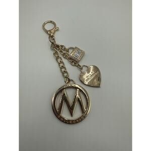 Mia K. Farrow Collection Gold-Tone Keychain Bag Charm Good Used